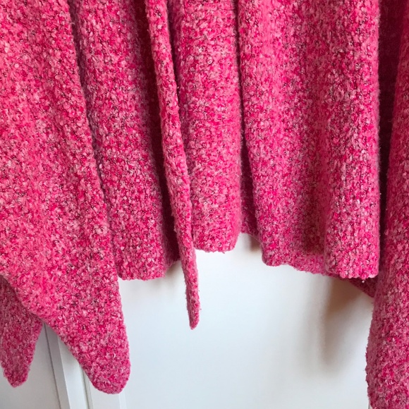 FREE PEOPLE BFF Cardigan Oversized Sweater Prickly Pear Pink Women’s Size Medium - Picture 5 of 16